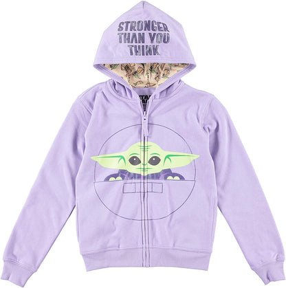 STAR WARS Baby Yoda Girls' Costume Hoodie - The Mandalorian The Child Bassinet Portrait