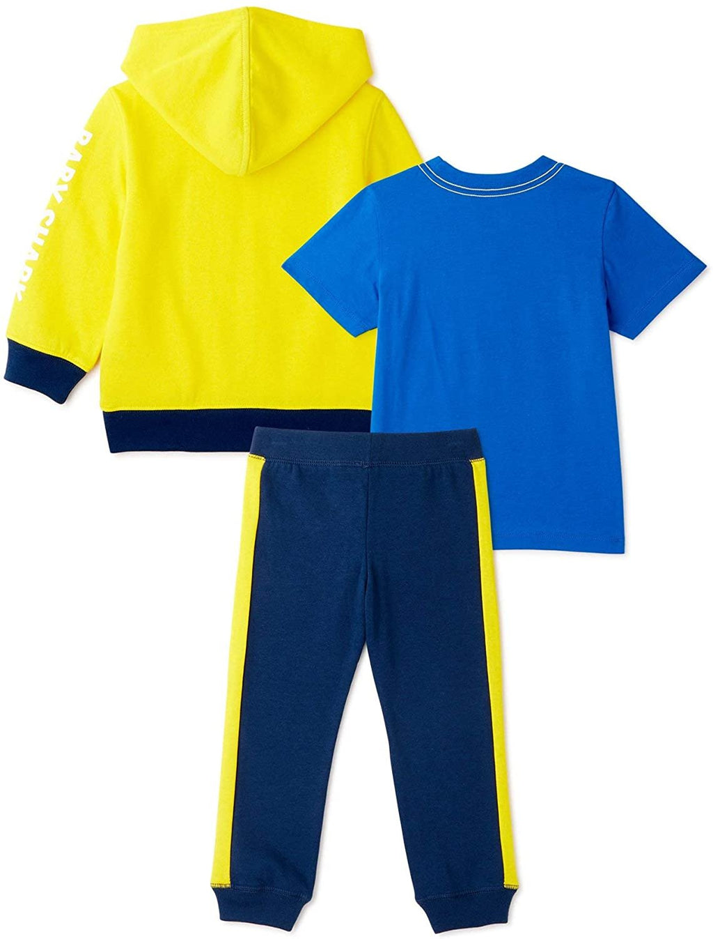 Pinkfong Baby Shark Graphic Hoodie, T-Shirt, & Jogger Sweatpant, 3-Piece Athleisure Outfit Bundle Set-Toddler Boys