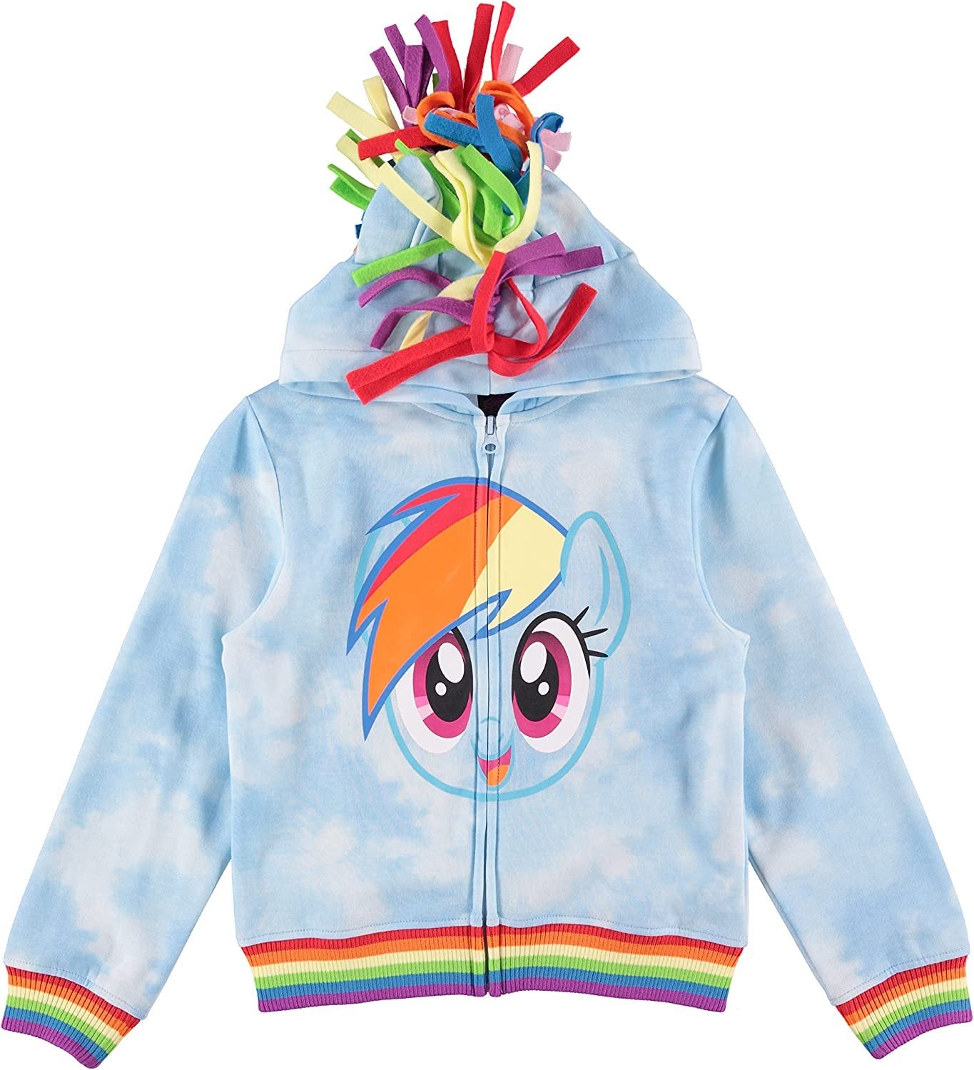 My Little Pony Magical Rainbow Dash Cosplay Hoodie for Girls - Super Soft & Fun for Playtime and Parties!