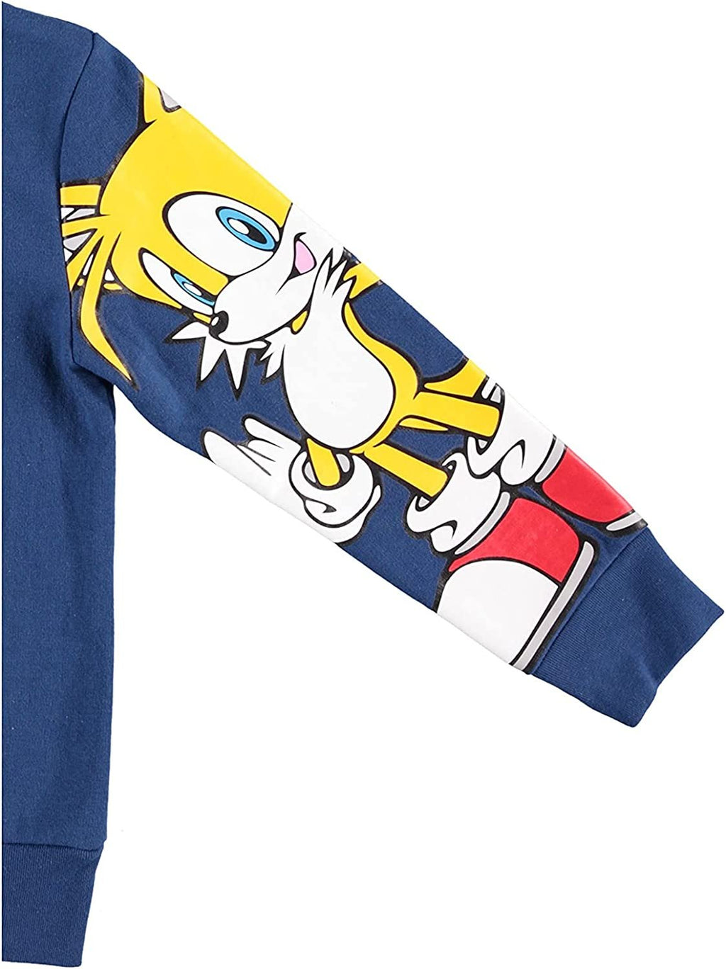 Boys Sonic The Hedgehog Costume Zip Up Fleece Hoodie-Featuring Sonic, Tails and Knuckles -Boys 4-20