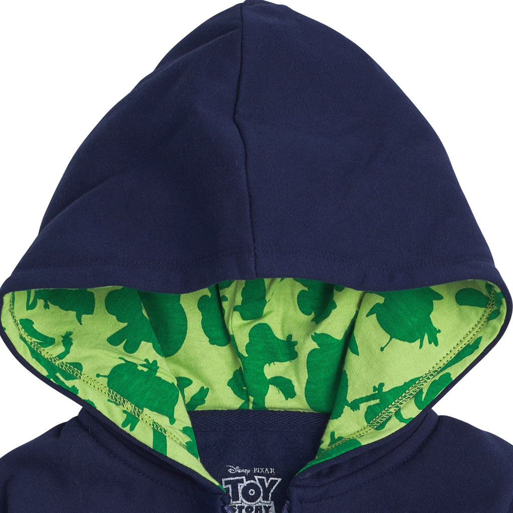 Disney Toy Story Big Face Zip Up Character Hoodies - Buzz Lightyear, Sheriff Woody - Boys, Girls, Unisex Sizing