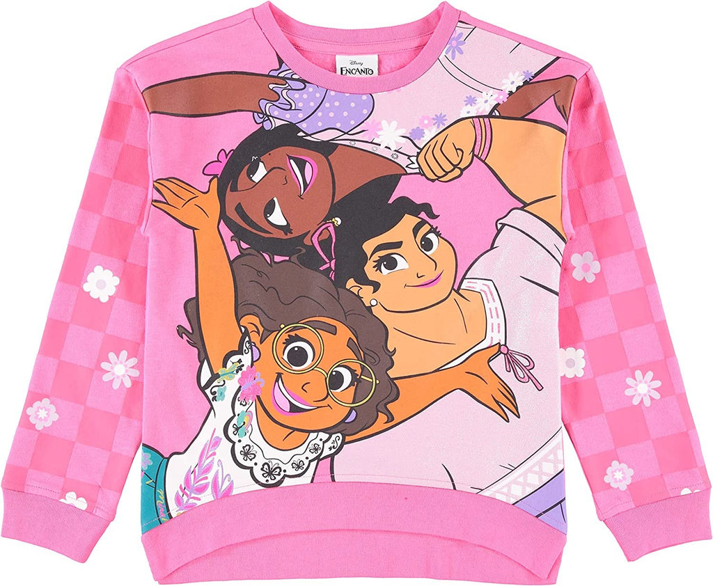 Disney Girls Encanto Sweatshirt - Mirabel, Isabela and Luisa - Sizes 2T-16