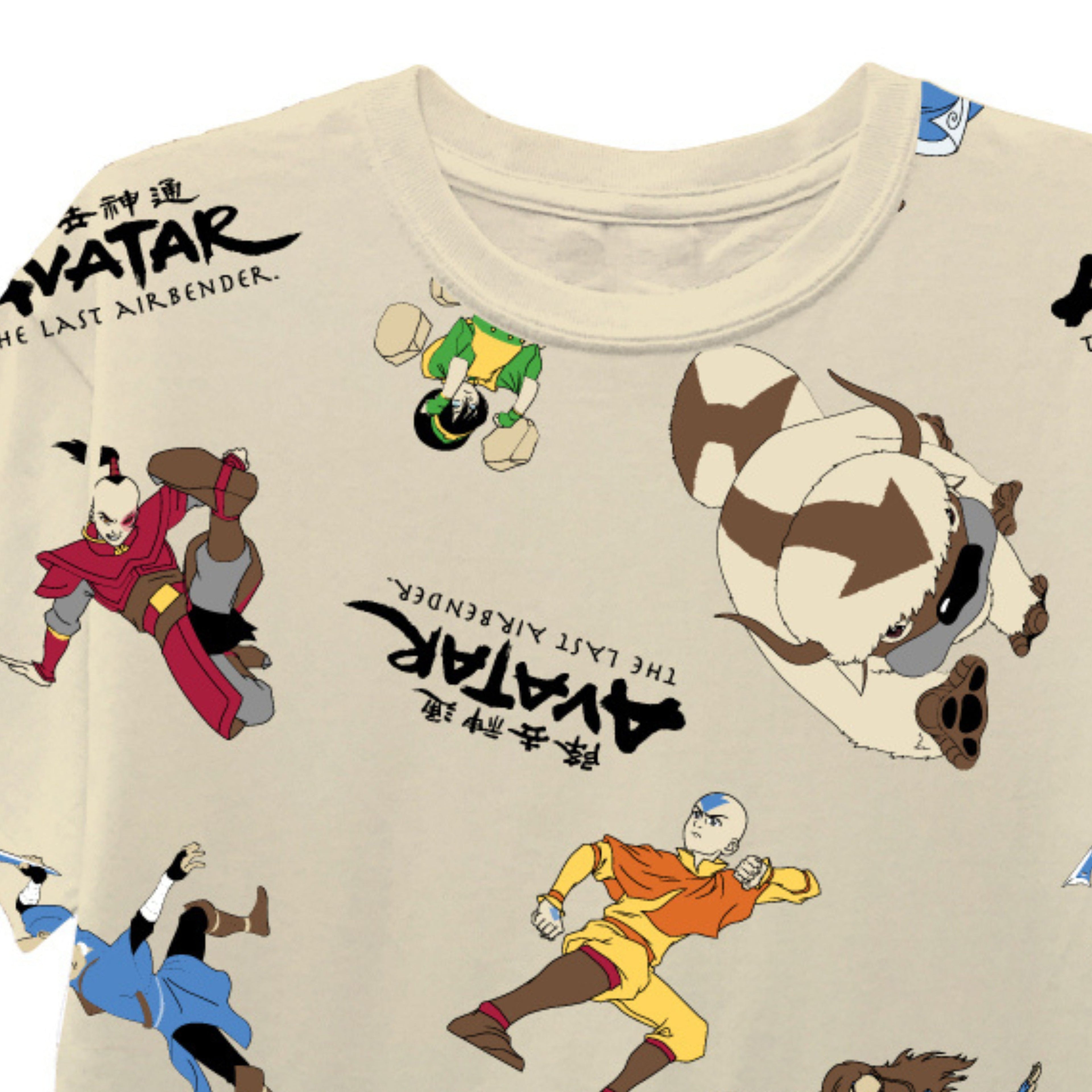 Boys Avatar Short Sleeve T-Shirt - Avatar The Last Airbender T-Shirt- Sizes 8-20