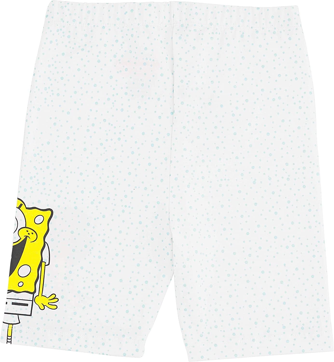 SpongeBob SquarePants Girls Biker Shorts and Oversized Cozy T-Shirt- 2- Piece Set