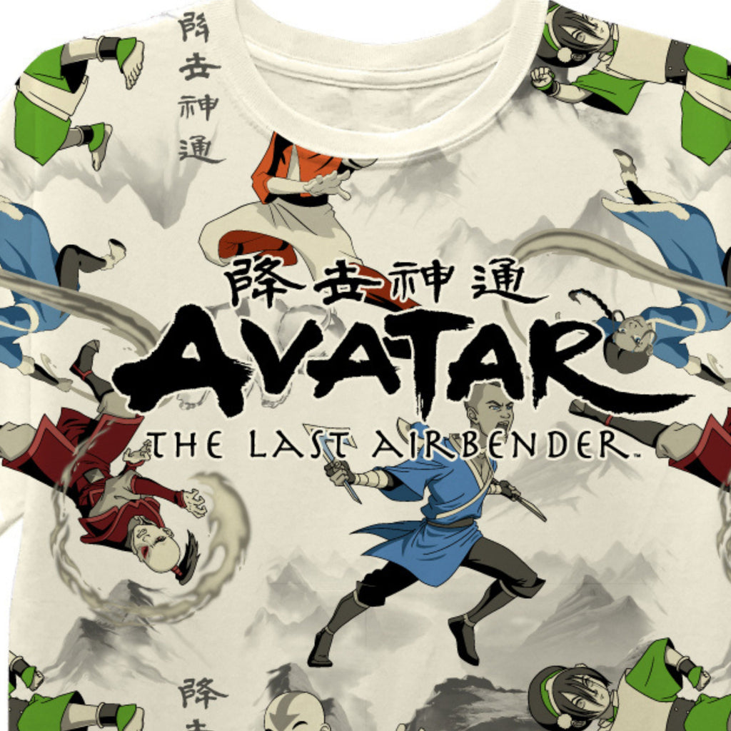Boys Avatar Short Sleeve T-Shirt - Avatar The Last Airbender T-Shirt- Sizes 8-20