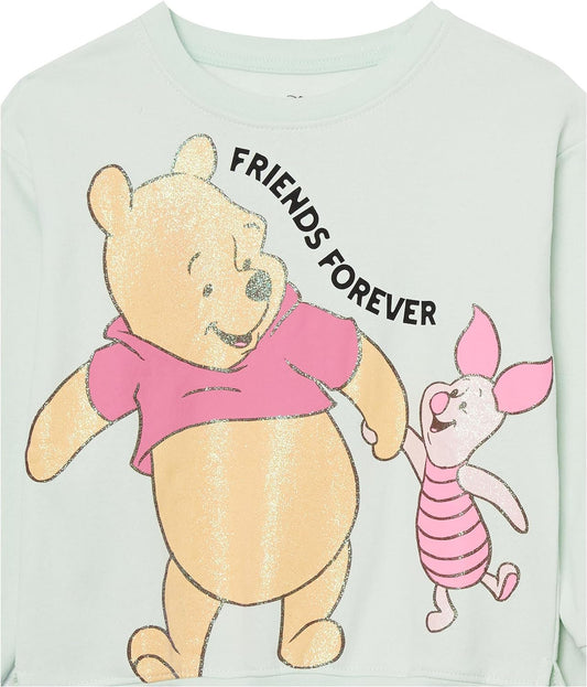 Disney Girls Winnie the Pooh & Piglet Fleece Sweatshirt & Jogger Set - Girls 2t-6x