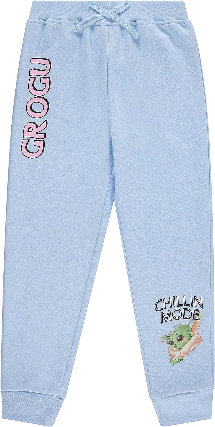 STAR WARS Girls Baby Yoda Clothing Set - Baby Yoda Hoodie,Shorts and Jogger 3-Piece Outfit Set - Sizes 4-16