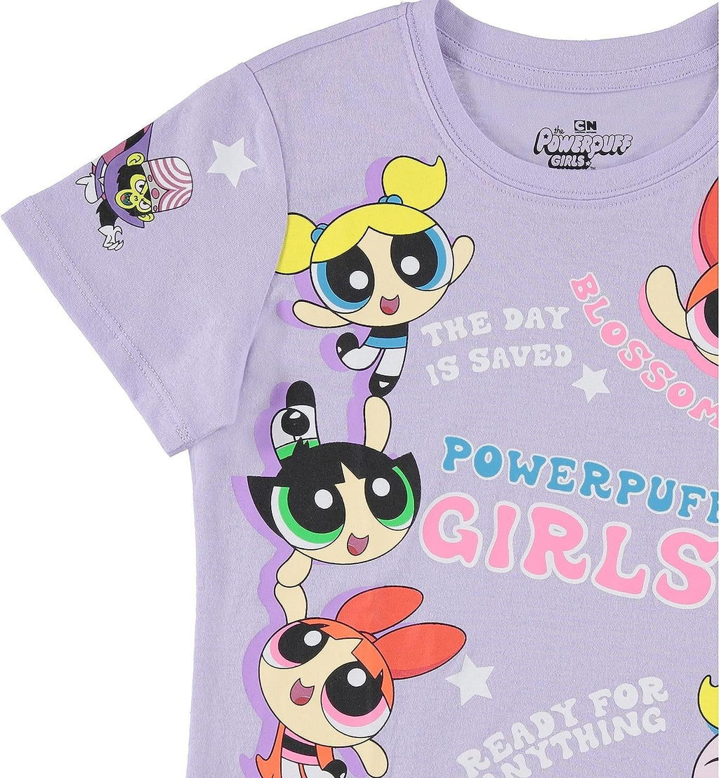 FREEZE Girls Powerpuff Short Sleeve T-Shirt- Powerpuff Girls Tee Sizes 4-16