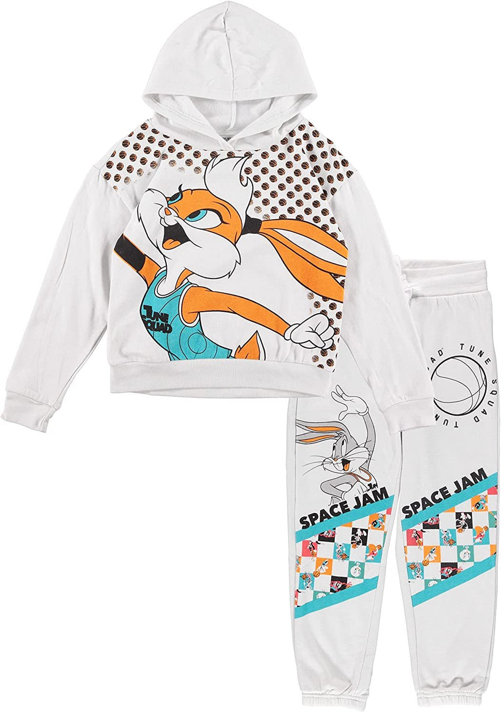 FREEZE Girls' Space Jam Lola Hoodie and Jogger Clothing Set - Space Jam A New Legacy Pullover Hoodie Sizes 4-16