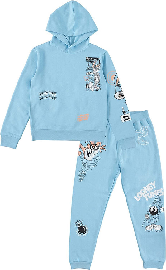 LOONEY TUNES Boys Hoodie and Jogger Pants 2-Piece Outfit Set- Boys Sizes 4-16