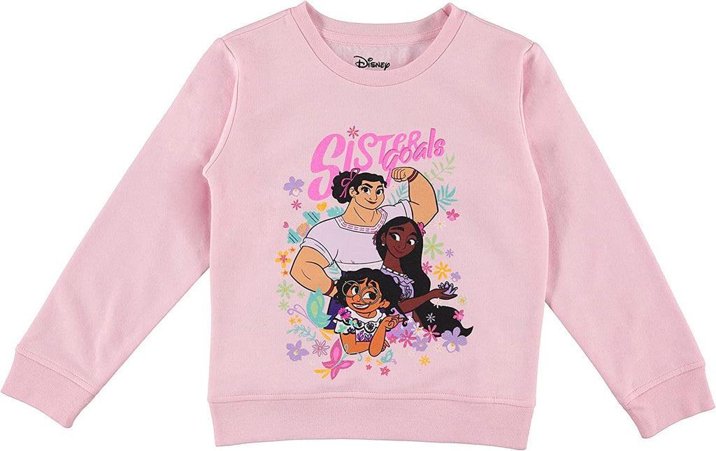 Disney Girls Encanto Sweatshirt - Mirabel, Isabela and Luisa - Sizes 2T-16