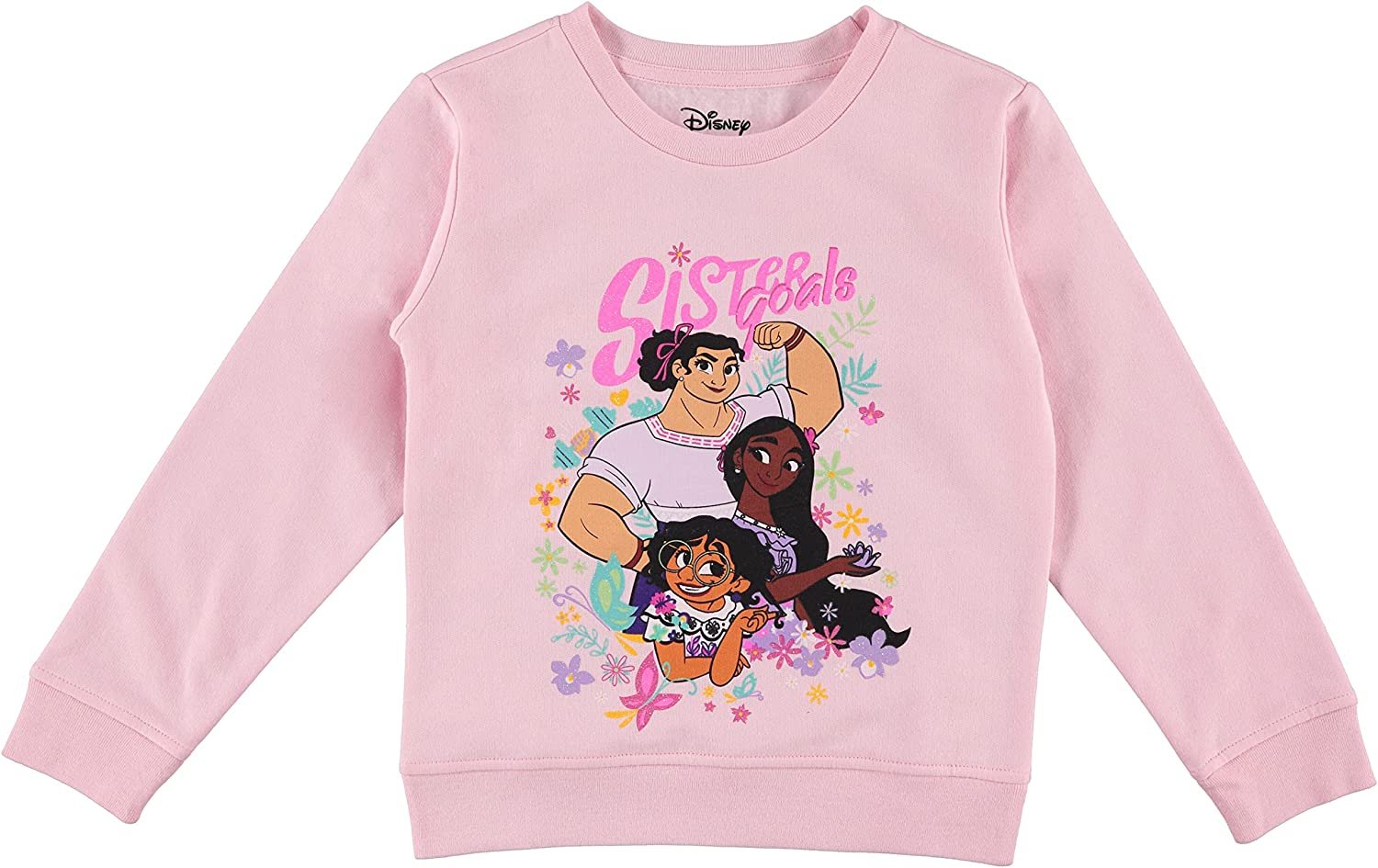 Disney Girls Encanto Sweatshirt - Mirabel, Isabela and Luisa - Sizes 2T-16