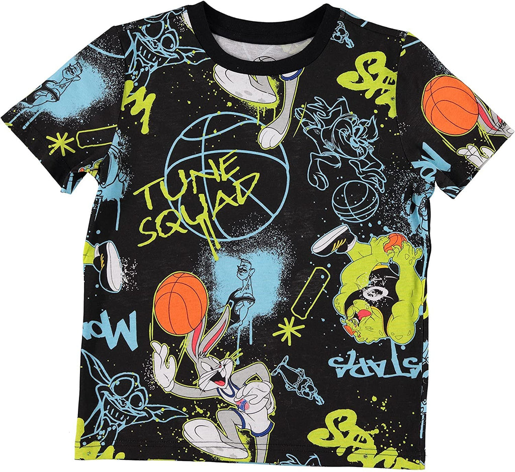 Boy's Space Jam Shorts and T-Shirt Set - Space Jam Boys Basketball Clothing set