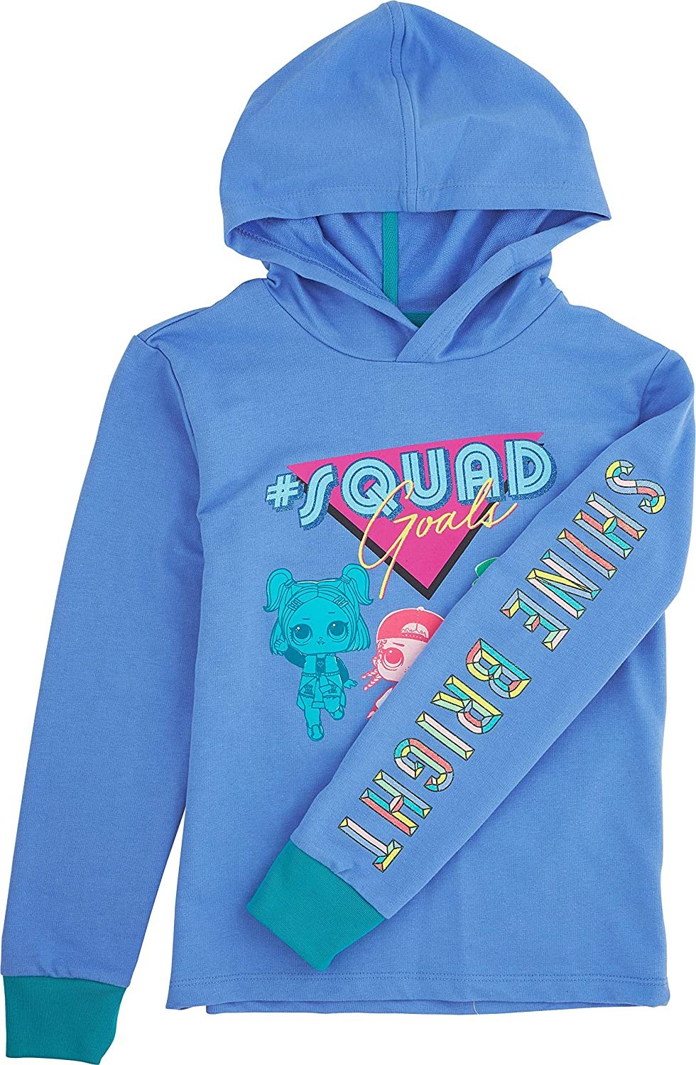 L.O.L. Surprise! Girls' Graphic Hoodie, Top and Jogger Legging, 3-Piece Athleisure Outfit Set - Girls 4-16