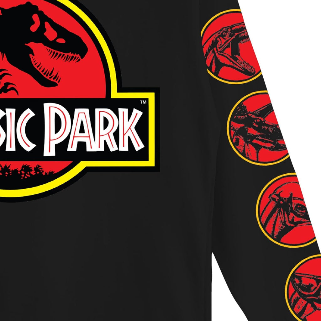 Jurassic Park Boys Jurassic World Long Sleeve Crewneck T-Shirt for Little and Big Boys Sizes 4-20