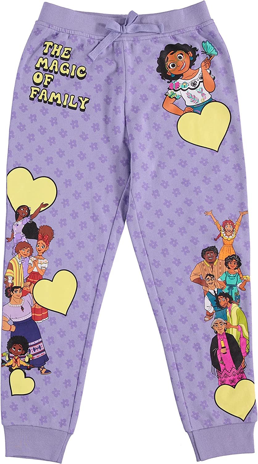Disney Girls ENCANTO Hoodie and Jogger Clothing Set - Mirabel, Isabela and The Magic of Family 2 Piece Set Sizes 4-16