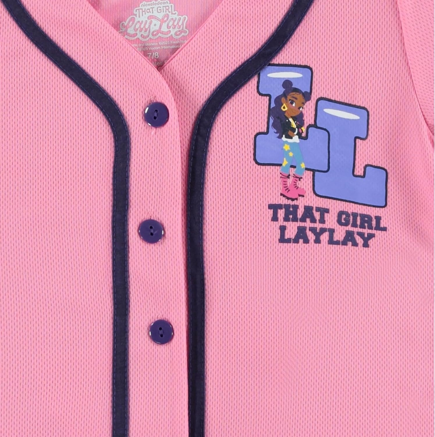 That Girl Lay Lay Baseball Jersey T-Shirt- Little and Big Girl Sizes 4-16