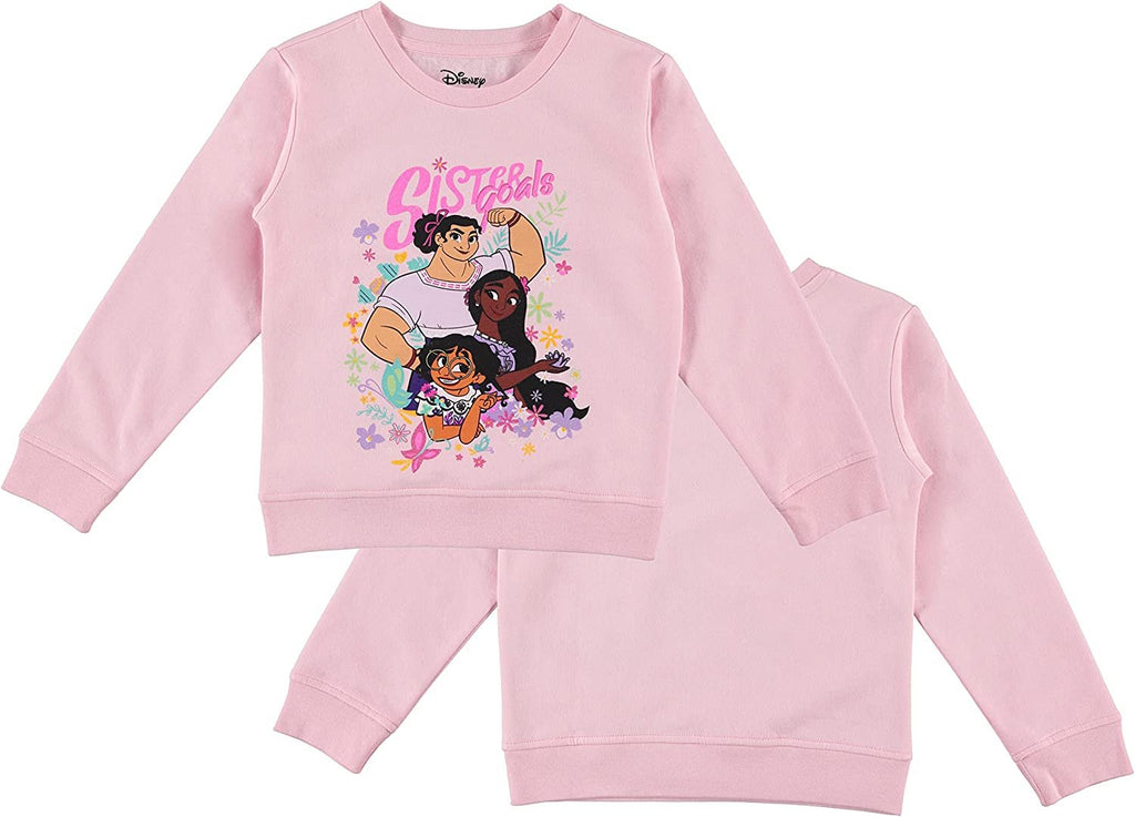 Disney Girls Encanto Sweatshirt - Mirabel, Isabela and Luisa - Sizes 2T-16