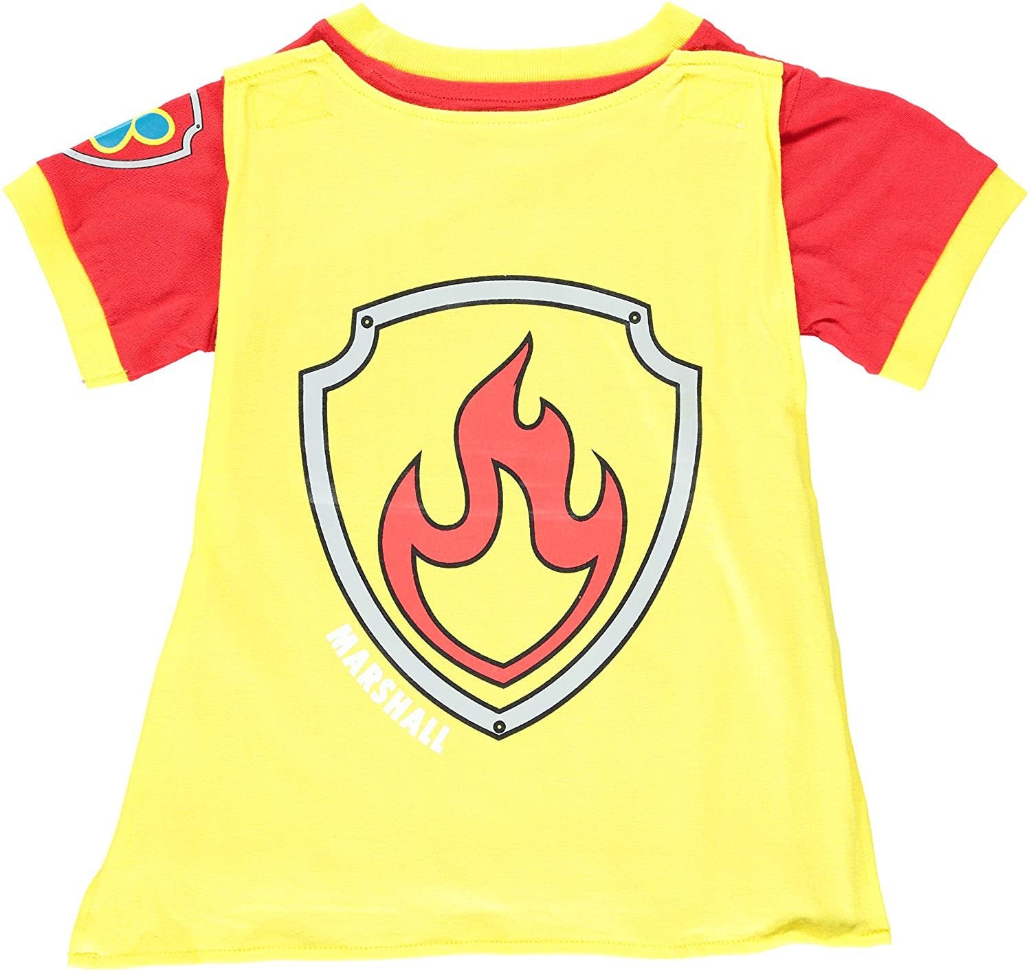 Boys Paw Patrol Cape T-Shirt - Chase, Marshall, Skye - Paw Patrol Cape Tee - Toddlers 2T-5T