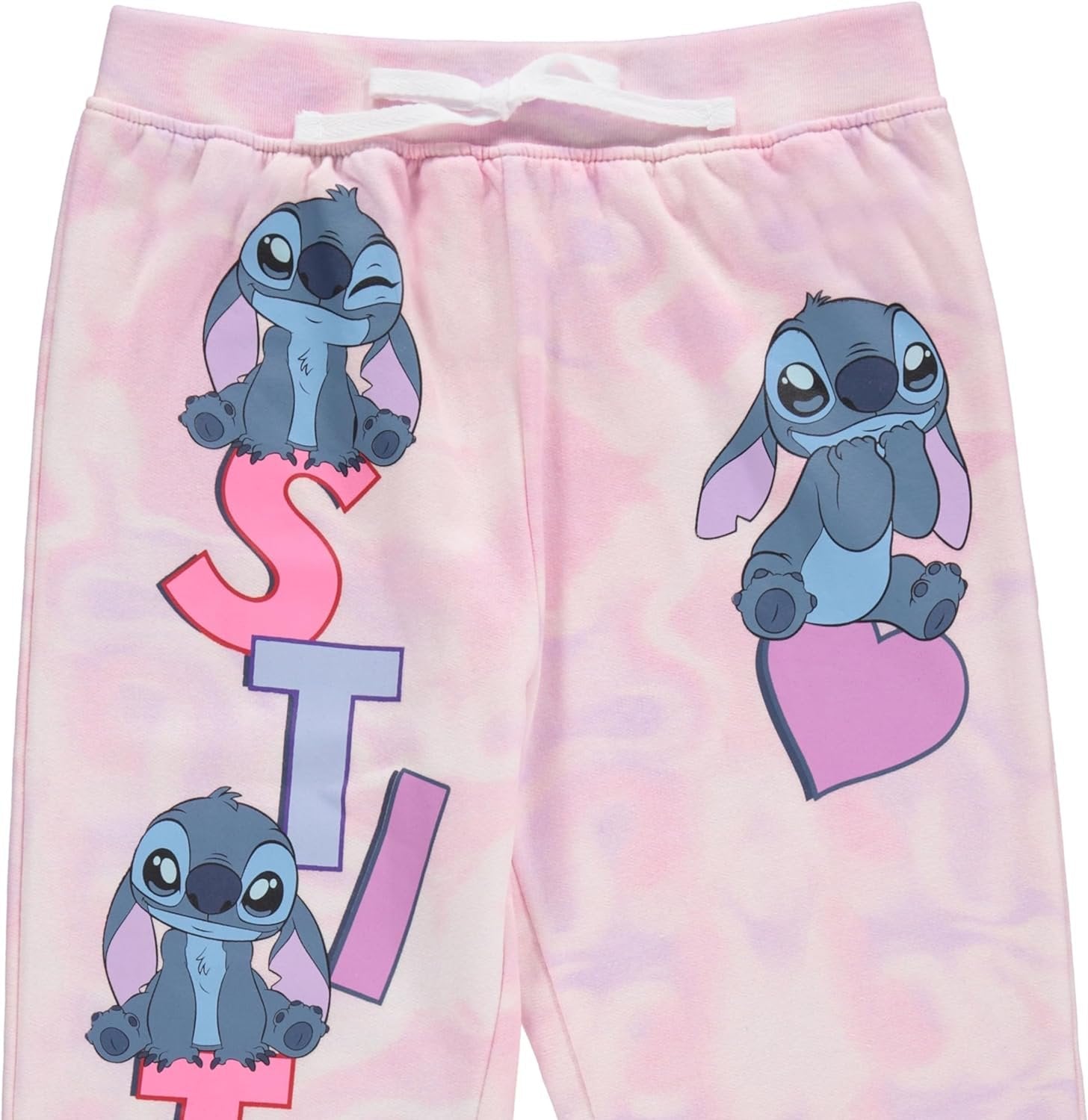 Disney Girls Lilo and Stitch Jogger Sweatpants with Minnie Mouse & Disney Princesses, Little and Big Girls Sizes 4-16