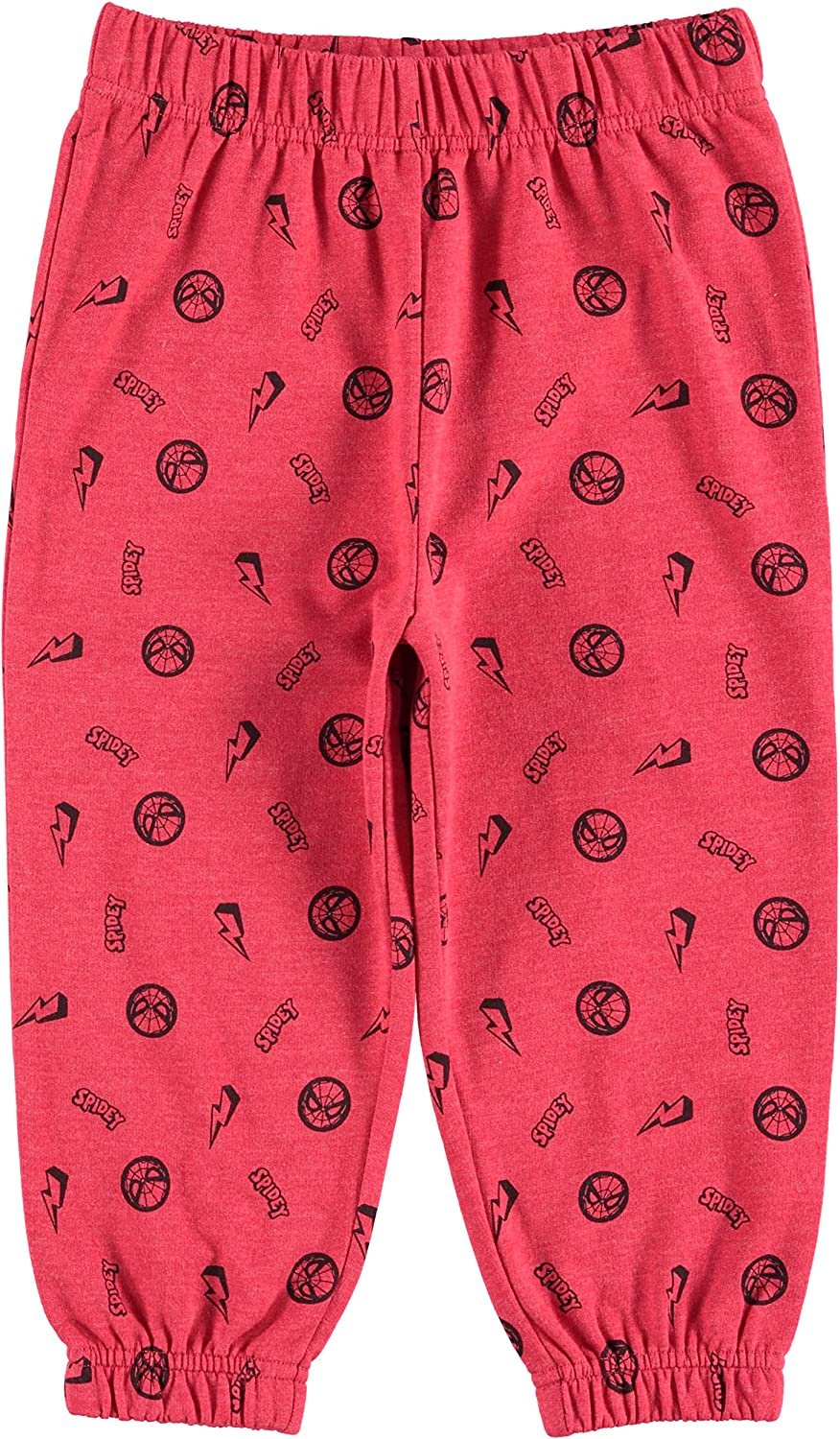 Marvel Spiderman Boys’ 2 Pack Fleece Sweatshirt Jogger Pants Set For Toddler Boys- Sizes 2T-5T