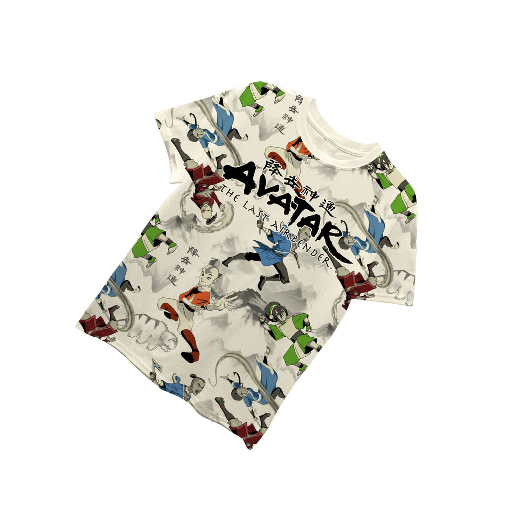 Boys Avatar Short Sleeve T-Shirt - Avatar The Last Airbender T-Shirt- Sizes 8-20