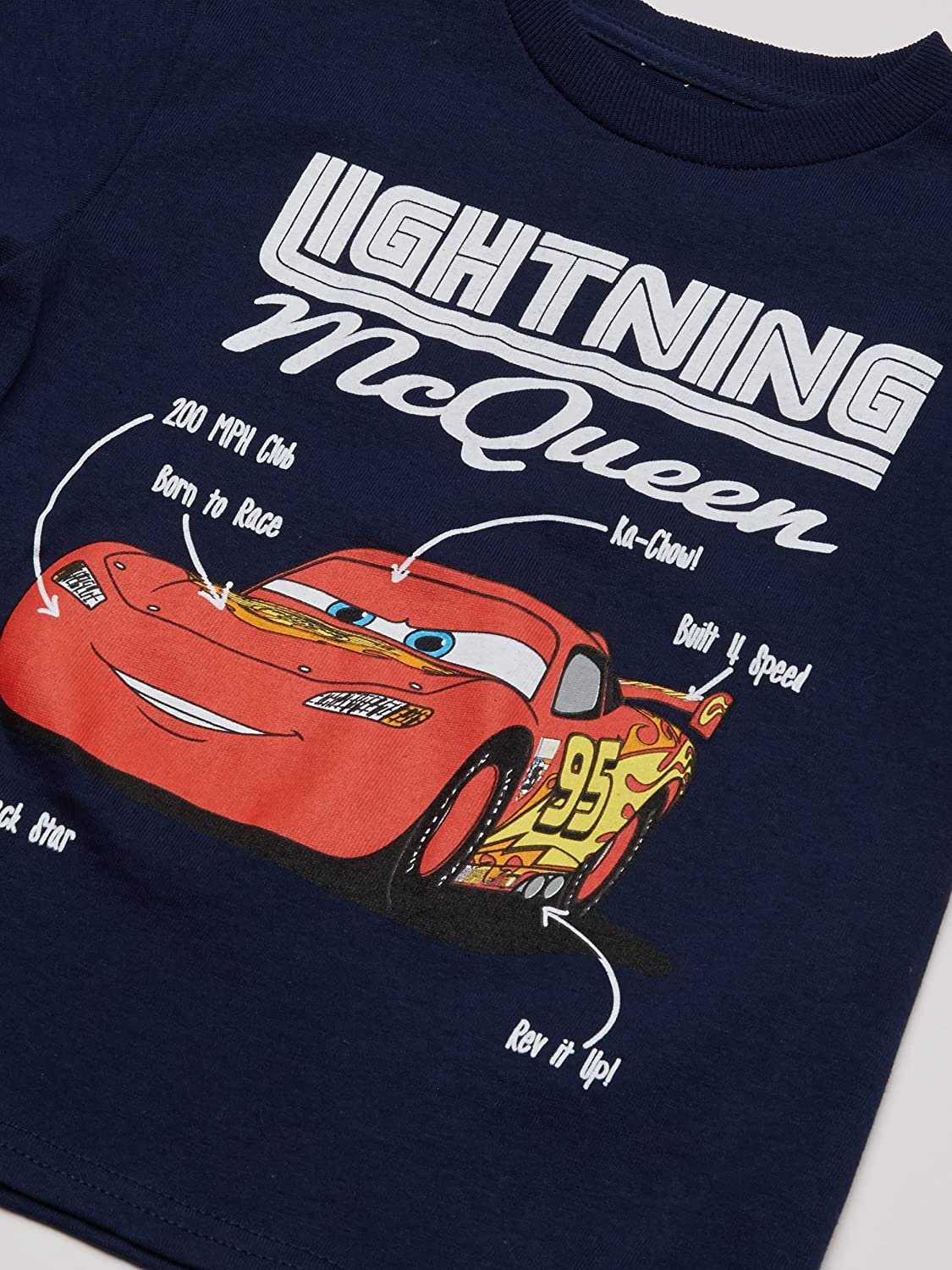 Disney Toddler Boys' Lightning Mcqueen Short Sleeve T-Shirt