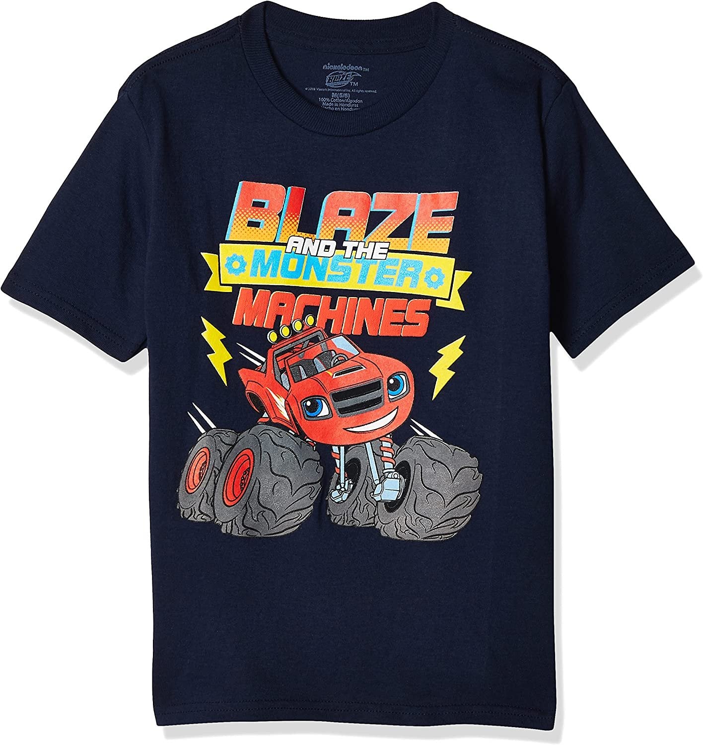 Nickelodeon Boys' Little Blaze & The Monster Machines Rev Up Short Sleeve Tee