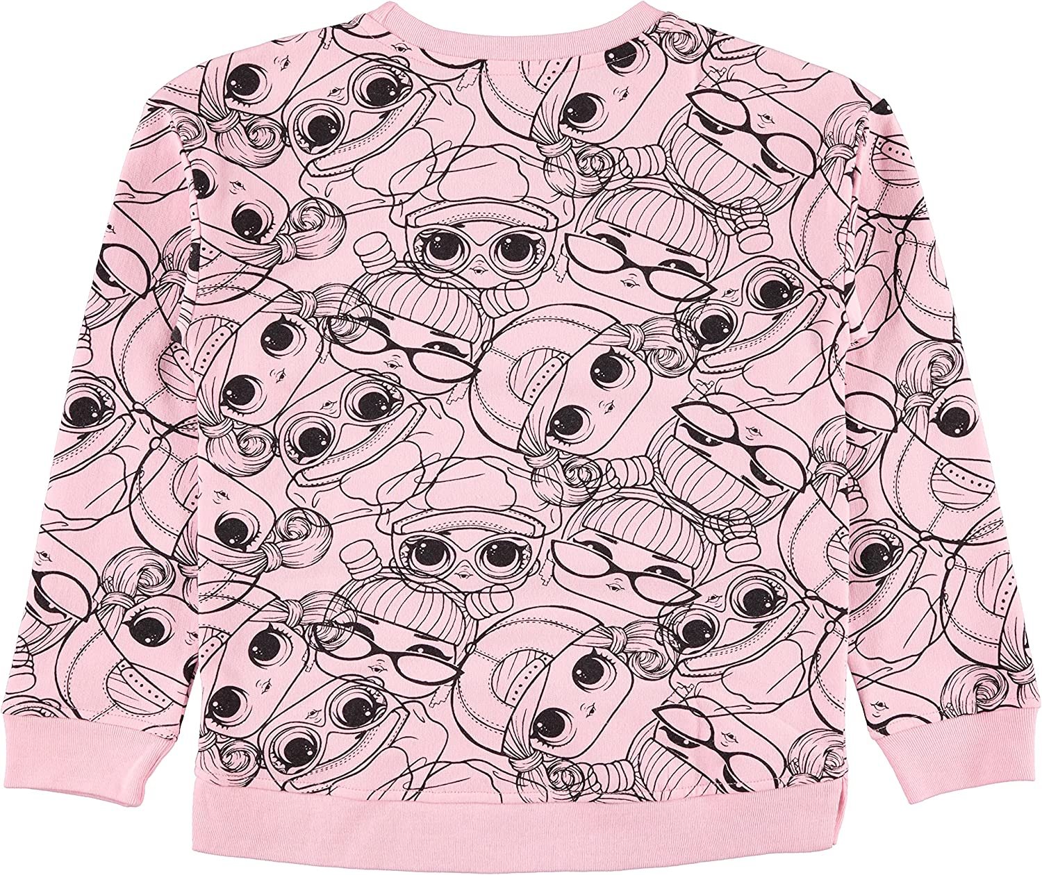 L.O.L. Surprise! Girls Sweatshirt -Jumbo Print and Embroidery Sweater- Sizes 4-16