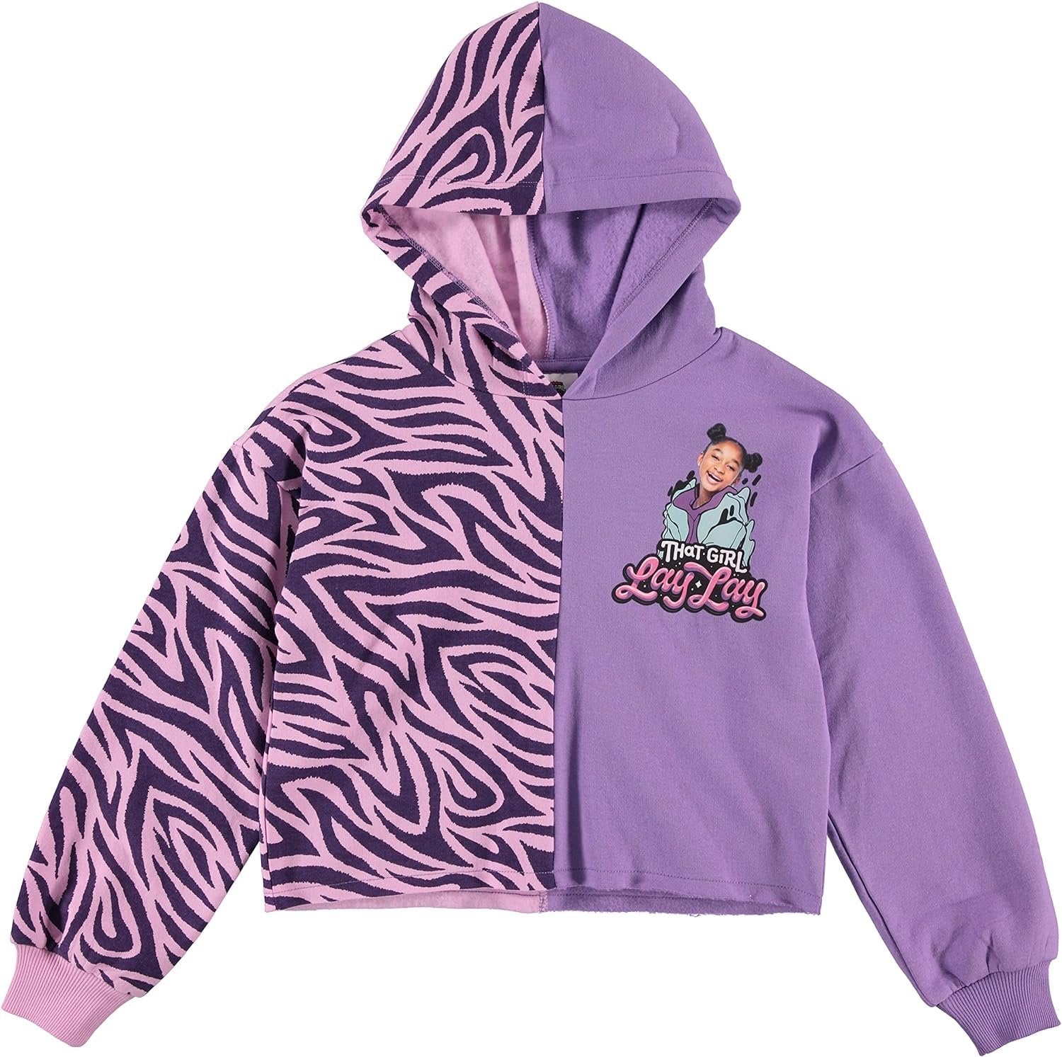 Nickelodeon Girls That Girl Lay Lay Pullover Hoodie and Jogger Sweatpants Clothing Set - Little and Big Girl Sizes 4-16