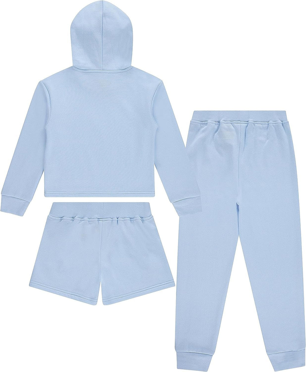 STAR WARS Girls Baby Yoda Clothing Set - Baby Yoda Hoodie,Shorts and Jogger 3-Piece Outfit Set - Sizes 4-16