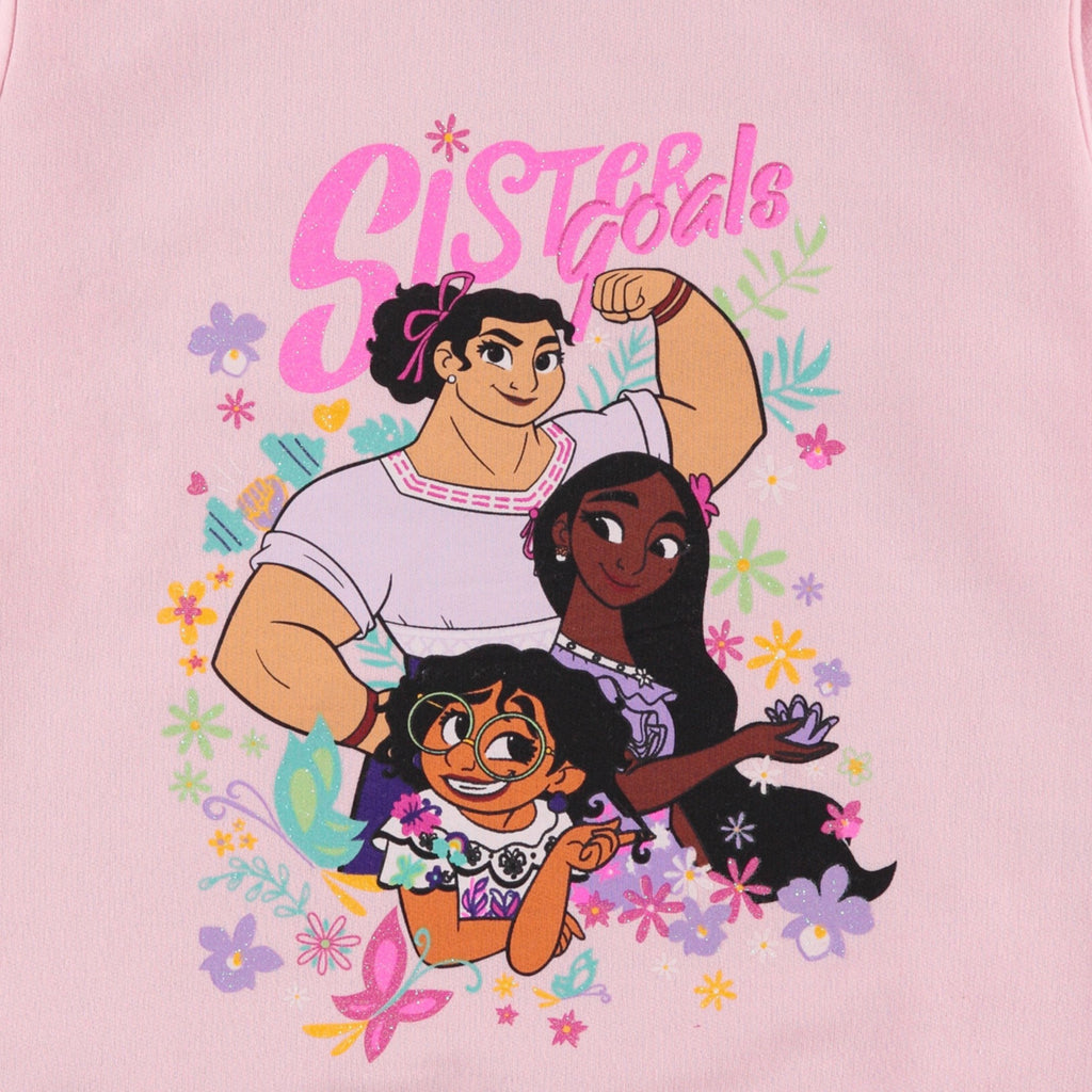 Disney Girls Encanto Sweatshirt - Mirabel, Isabela and Luisa - Sizes 2T-16