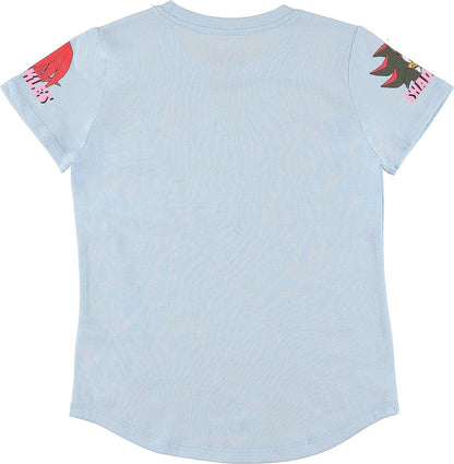 Girls Sonic The Hedgehog Short Sleeve T-Shirt- Sonic Girls Tee Sizes 4-16