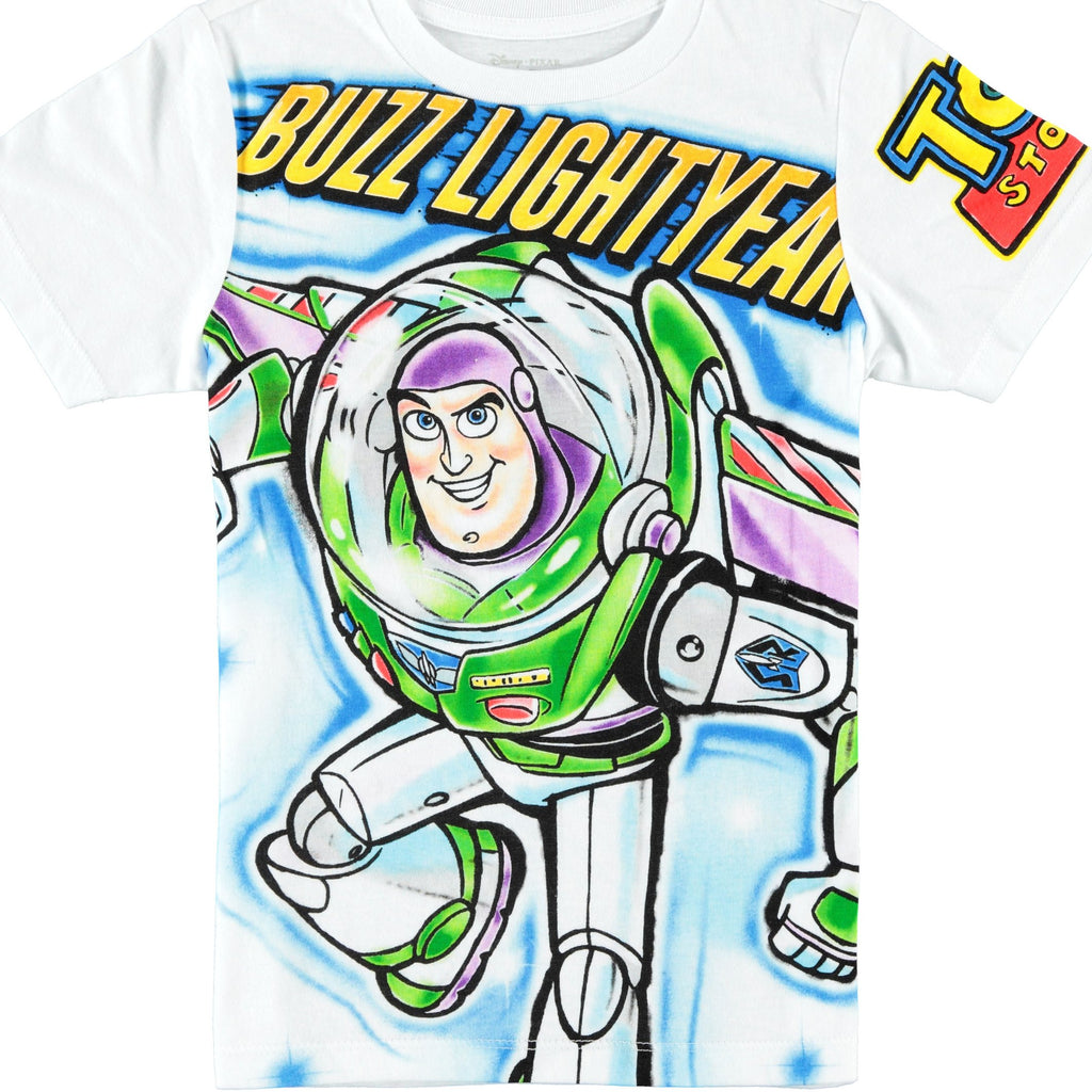 Disney Toy Story Boys Buzz Lightyear T-Shirt - Air Brushed Design Toy Story Boys T-Shirt