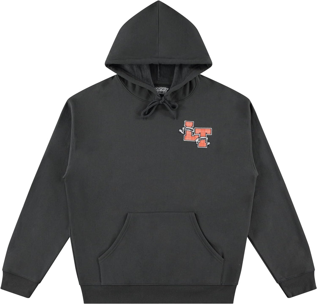 Premium Men's Looney Tunes Bugs Bunny Hoodie: Luxurious Plaid Patches and Intricate Embroidery