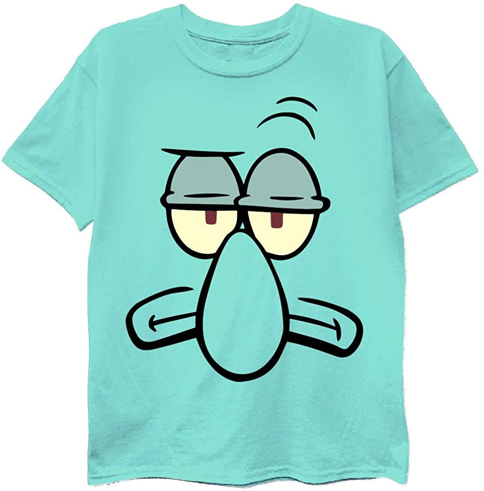 Spongebob Squarepants Boys T-Shirt 4-Pack Bundle - Spongebob, Patrick, Squidward, & Mr. Krabs - Nickelodeon - Boys Sizes 4-16