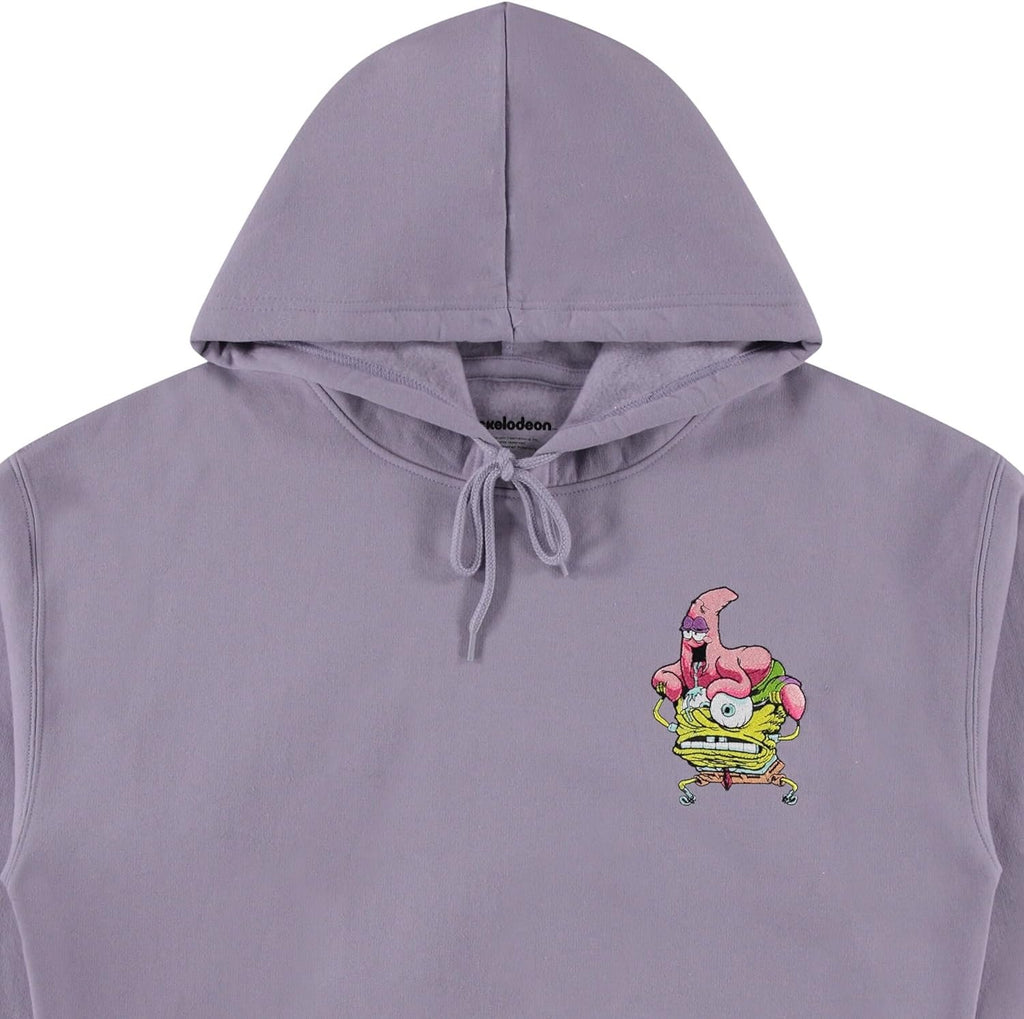 SpongeBob SquarePants Premium Men's Hoodie: Luxurious Embroidery and Puff Ink Logos