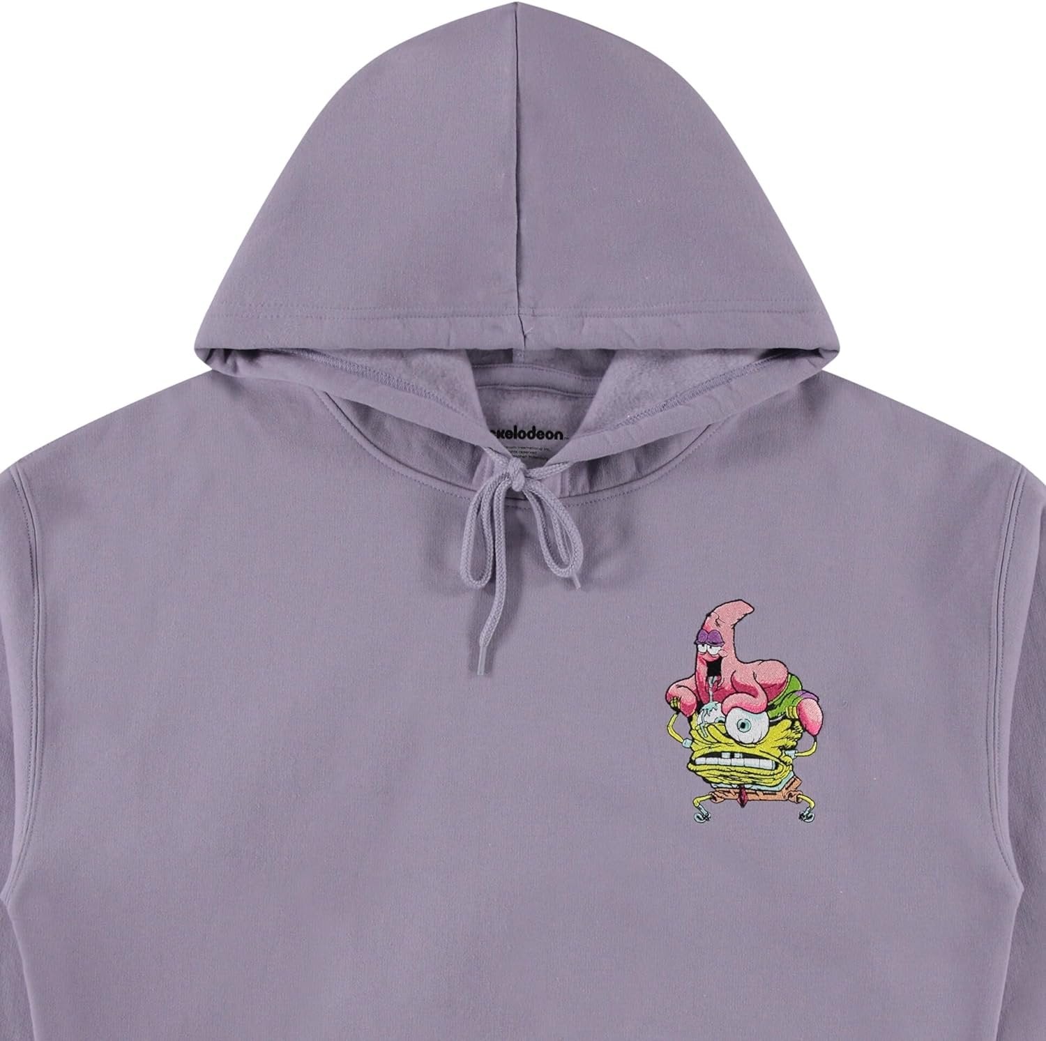 SpongeBob SquarePants Premium Men's Hoodie: Luxurious Embroidery and Puff Ink Logos