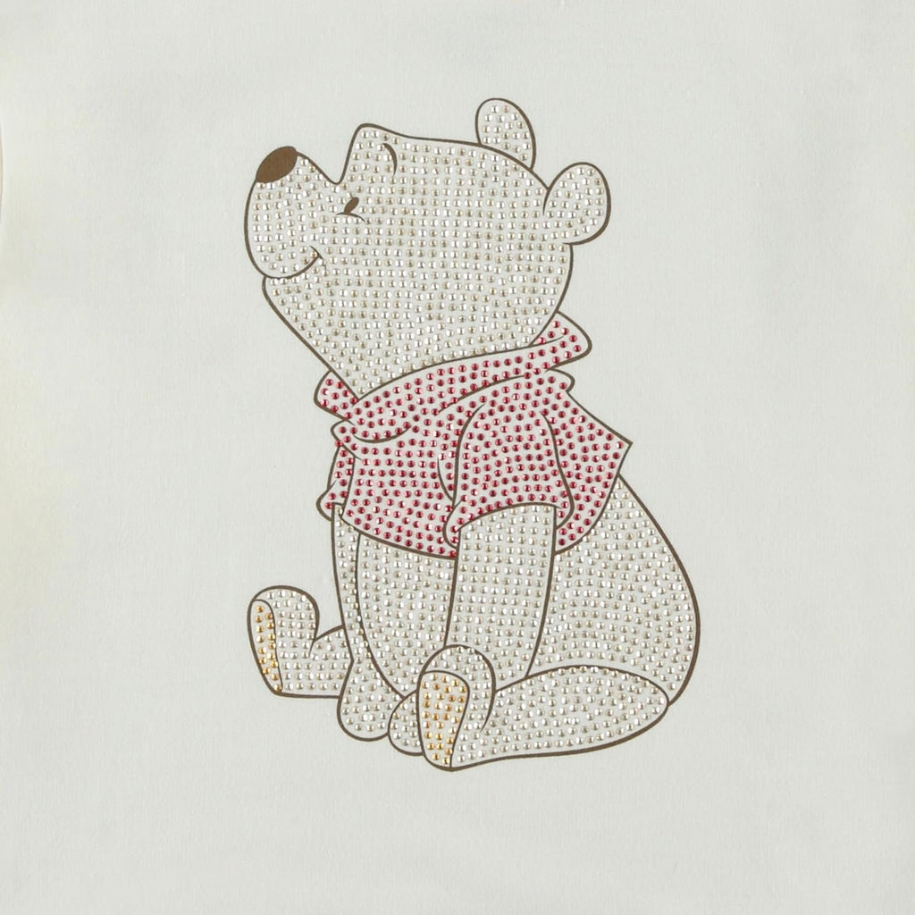 DISNEY Winnie the Pooh Girls Pullover Hoodie with Rhinestone Print - Little and Big Girls Sizes 4-16