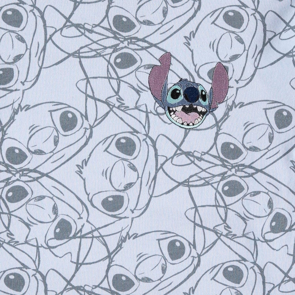 Lilo & Stitch Girls Sweatshirt -Jumbo Print and Embroidery Disney's Stitch Sweater- Sizes 4-16