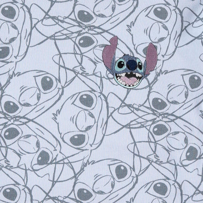 Lilo & Stitch Girls Sweatshirt -Jumbo Print and Embroidery Disney's Stitch Sweater- Sizes 4-16