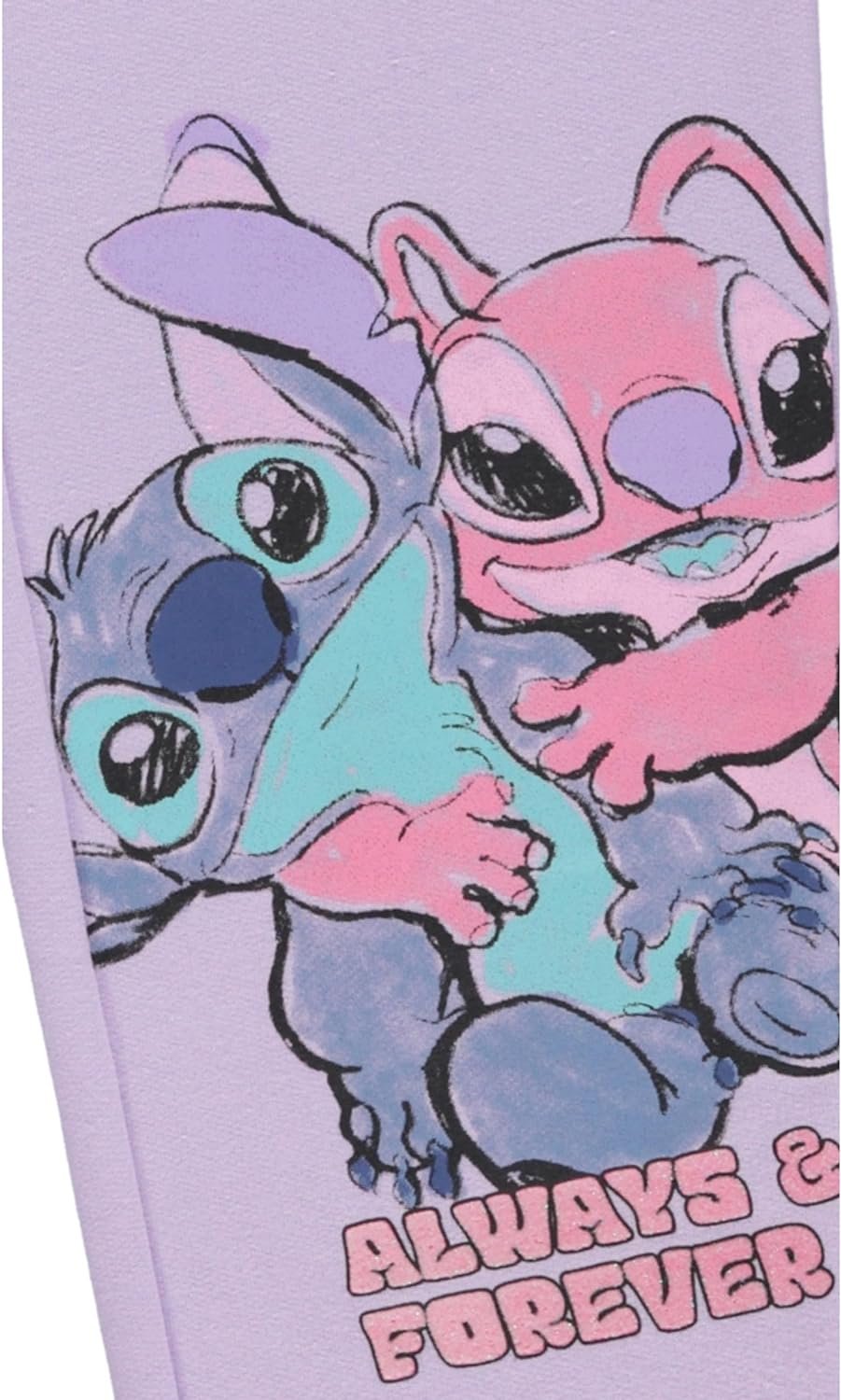 Disney Girls Lilo and Stitch Jogger Sweatpants with Minnie Mouse & Disney Princesses, Little and Big Girls Sizes 4-16