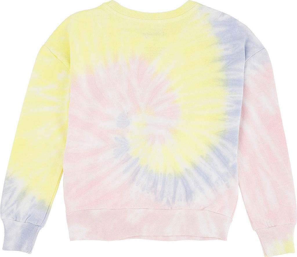 Lilo & Stitch Girls Sweatshirt -Jumbo Print and Embroidery Disney's Stitch Sweater- Sizes 4-16