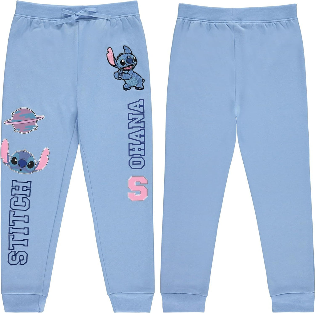 Disney Girls Lilo and Stitch Jogger Sweatpants with Minnie Mouse & Disney Princesses, Little and Big Girls Sizes 4-16