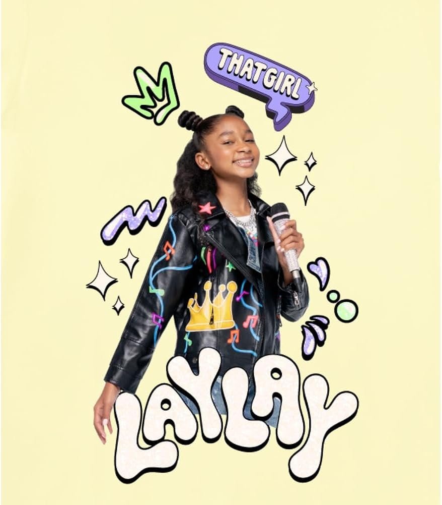 Girls' That Girl Lay Lay T-Shirt - Lay Lay Short Sleeve 2 Pack Bundle T-Shirt Sizes 4-16