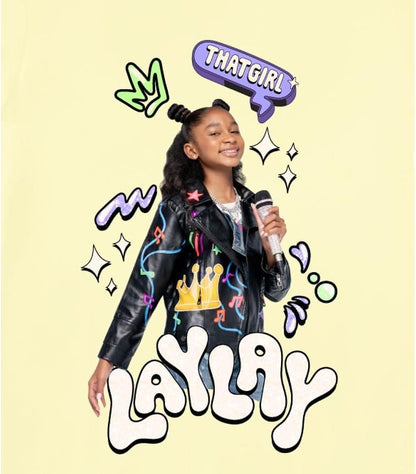 Girls' That Girl Lay Lay T-Shirt - Lay Lay Short Sleeve 2 Pack Bundle T-Shirt Sizes 4-16
