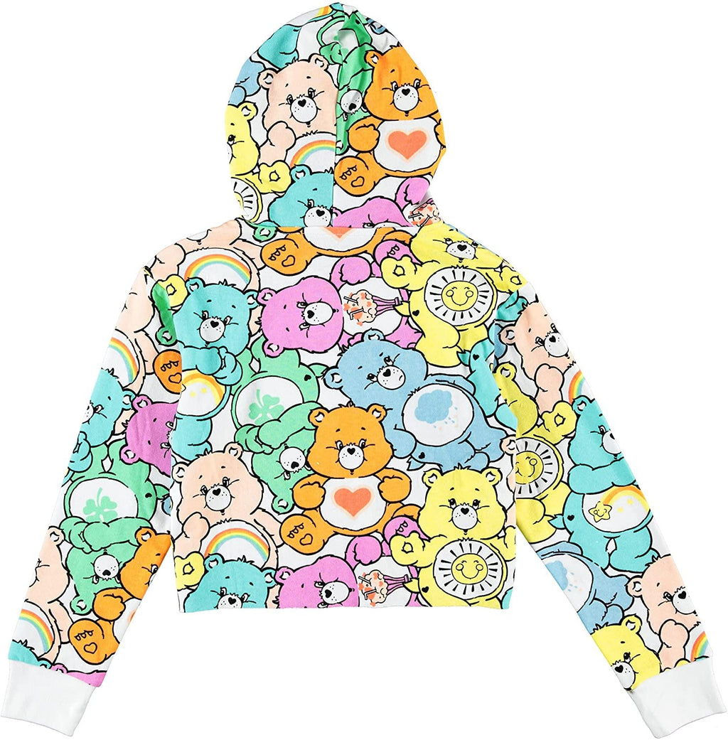FREEZE Care Bears Girls Hoodie- All Over Print Raw Edge Skimmer Hoodie Sizes 4-20