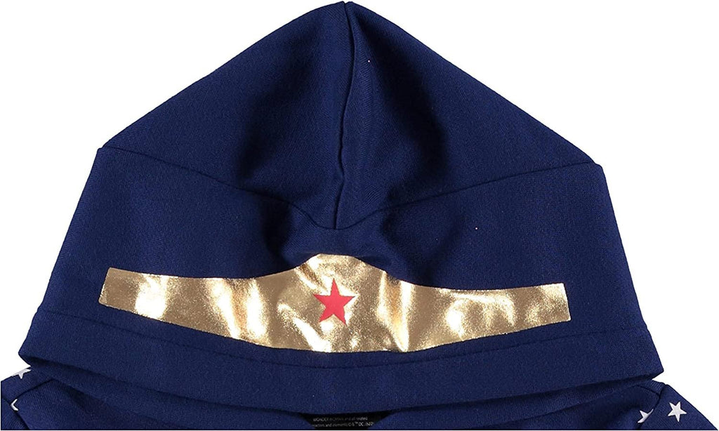 Mighty Fine Girls Wonder Woman Hoodie - Wonder Woman Cosplay Zip-Up Hoodie Sizes 4-16