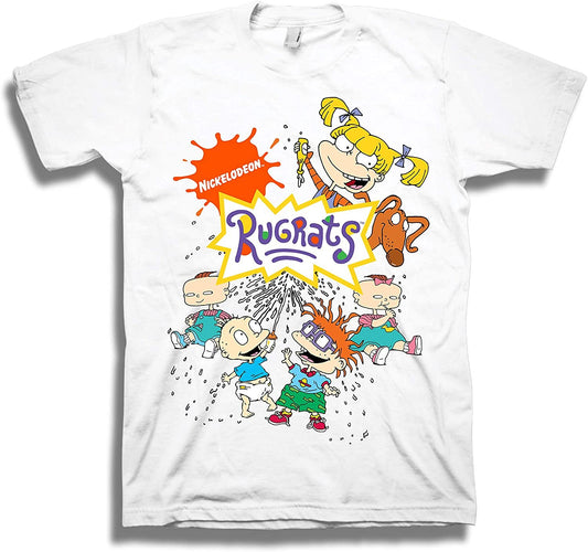 Nickelodeon Men's 90's Classic T-Shirt - Rugrats, Hey Arnold, All That - Vintage Throwback Tee