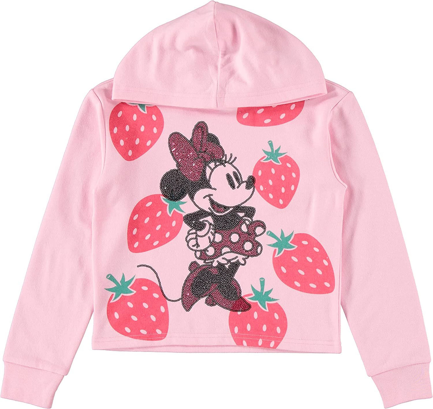 Disney Minnie Mouse Skimmer Hoodie and Biker Shorts- Sizes 4-16